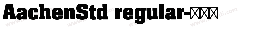 AachenStd regular字体转换